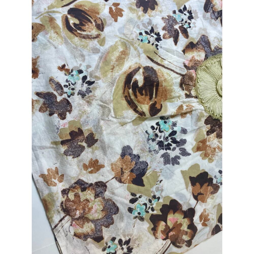 Y2K AMERICAN RAG TANK TOP GOLD BROWN FLORAL SZ S COTTON AESTHETIC FAIRY CORE - Picture 13 of 14